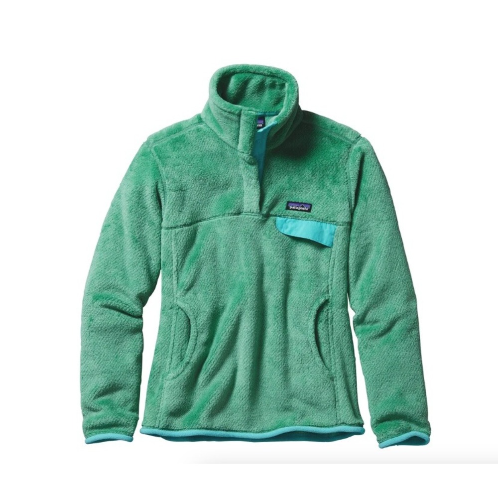 Patagonia Womens Re-Tool Snap-T Fleece‎ Pullover Distilled Green 25442 Small